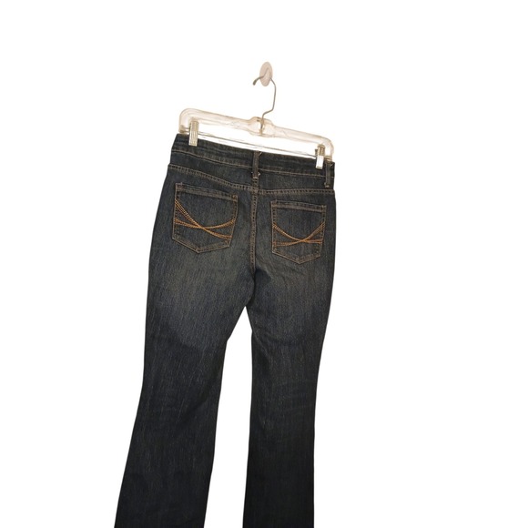 Faded Glory Womens Curvy Bootcut Med Wash Low Rise Blue Jeans Size 4P Petite - Picture 5 of 9